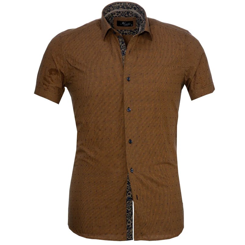 Mens short sleeve button up dress shirts