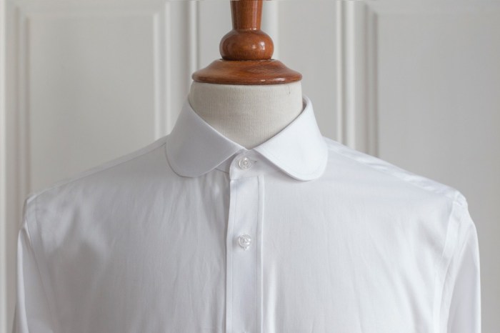 Mens club collar dress shirt