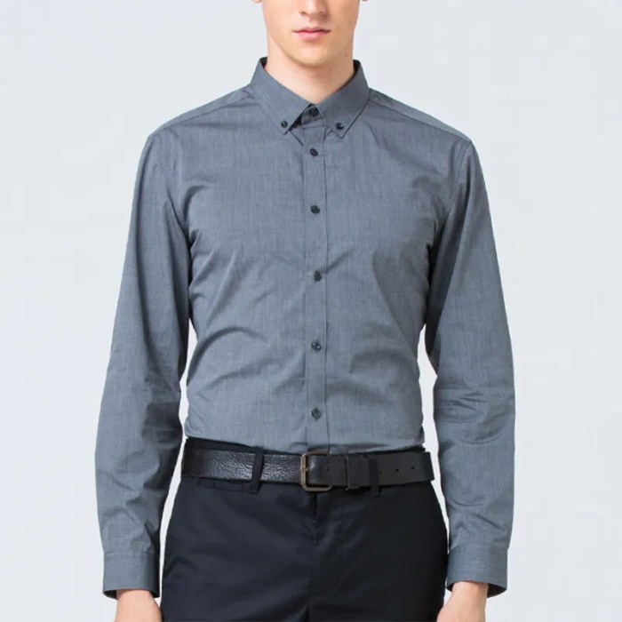 Mens grey dress shirt outfit