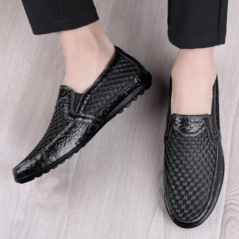 Mens mesh dress shoes