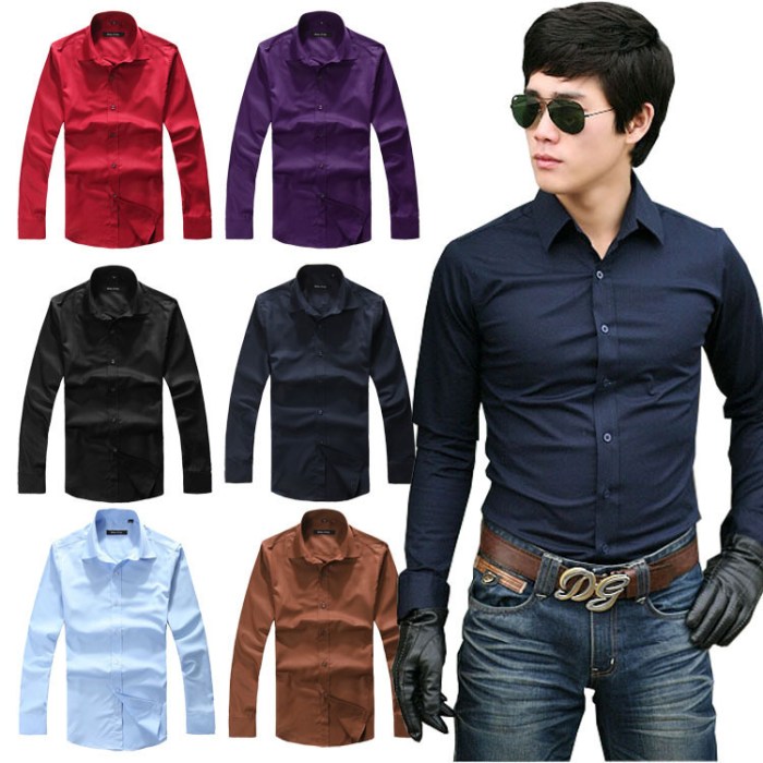 Latest fashion in men's dress shirts