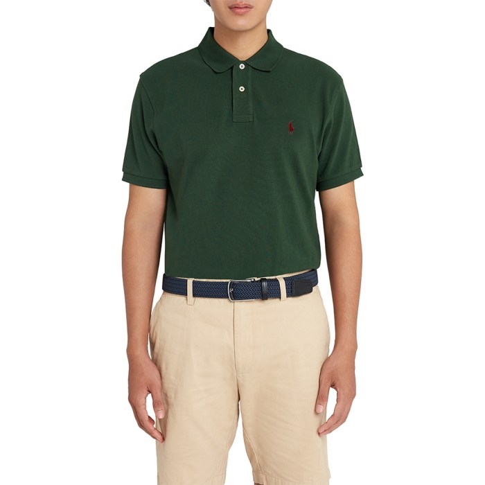 Men's dress pants and polo shirt