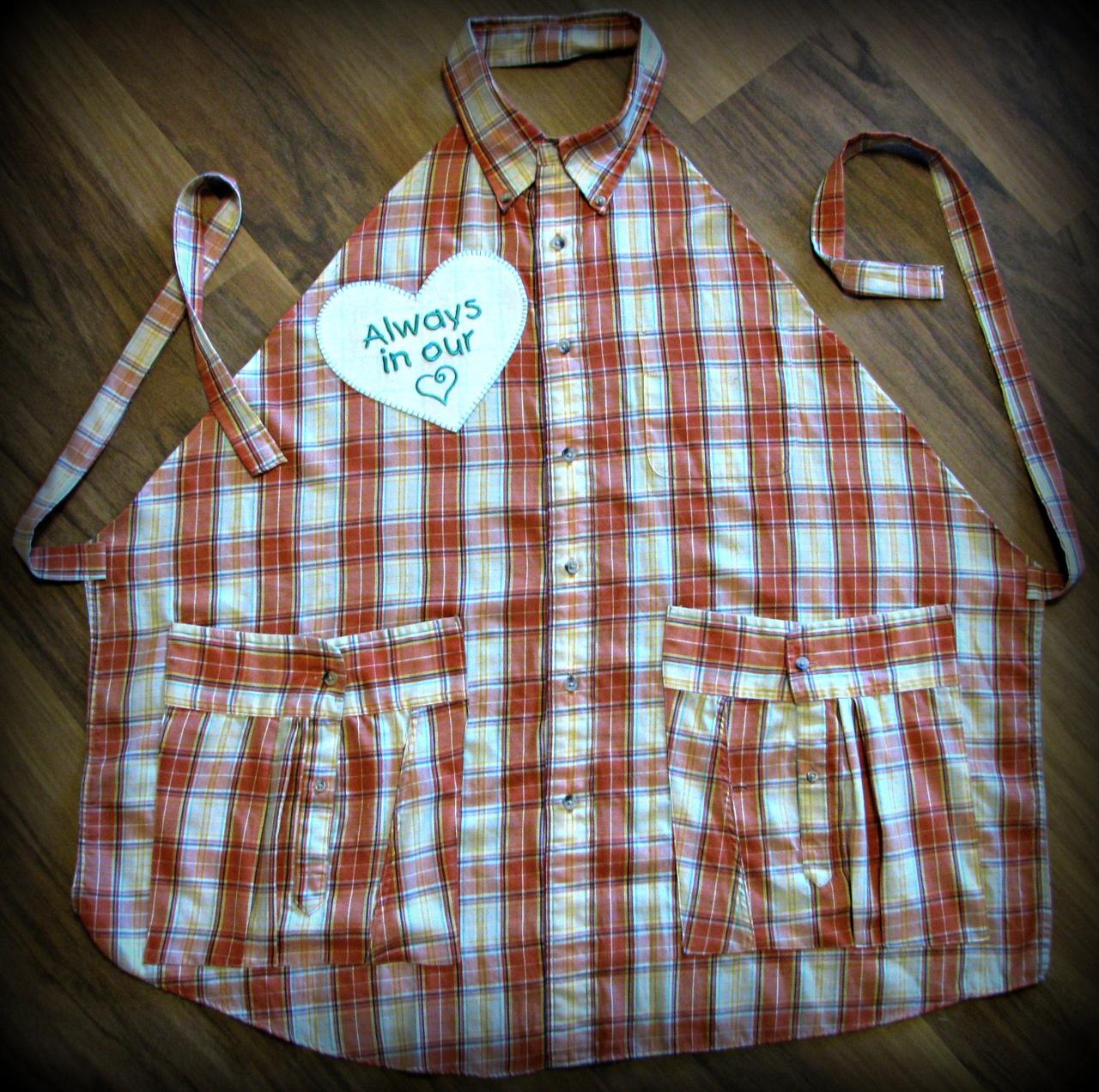 Aprons made from men's dress shirts