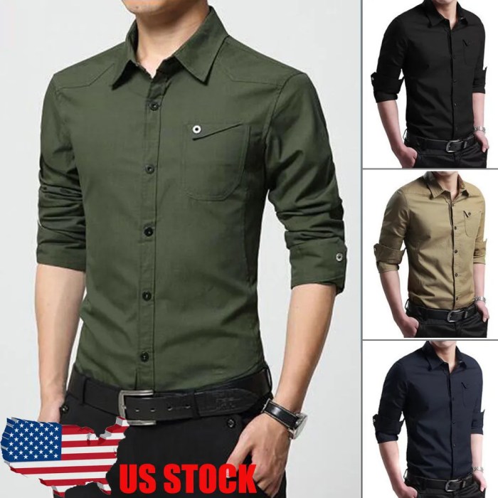 Men's traditional fit dress shirts